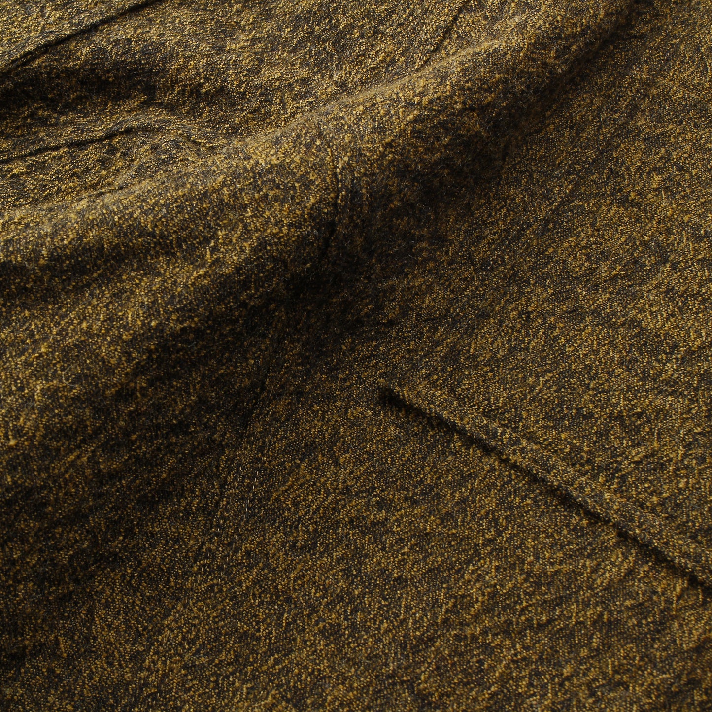 Moss Jacquard CottonWool Arched Pants / MUSTARD