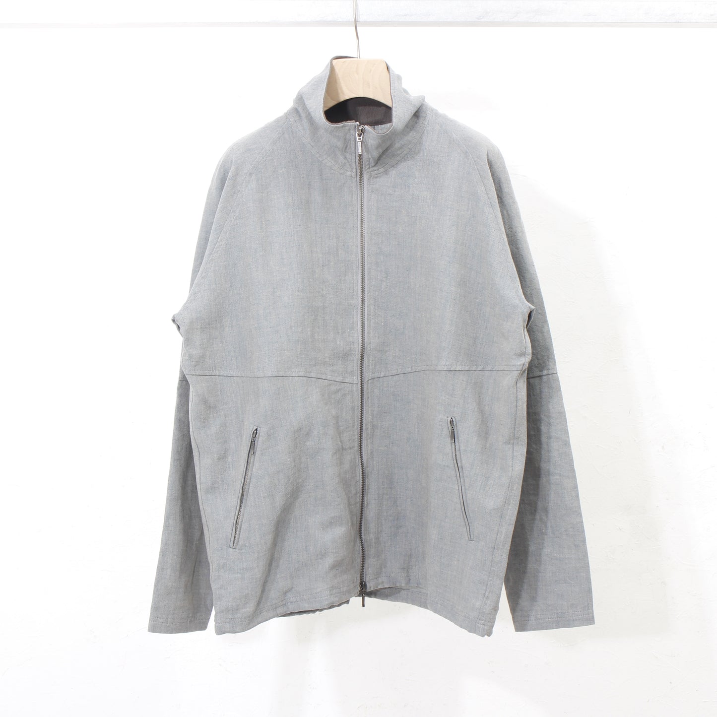 Linenwool Track Jacket  / saxblue