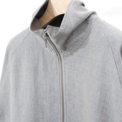 Linenwool Track Jacket  / saxblue