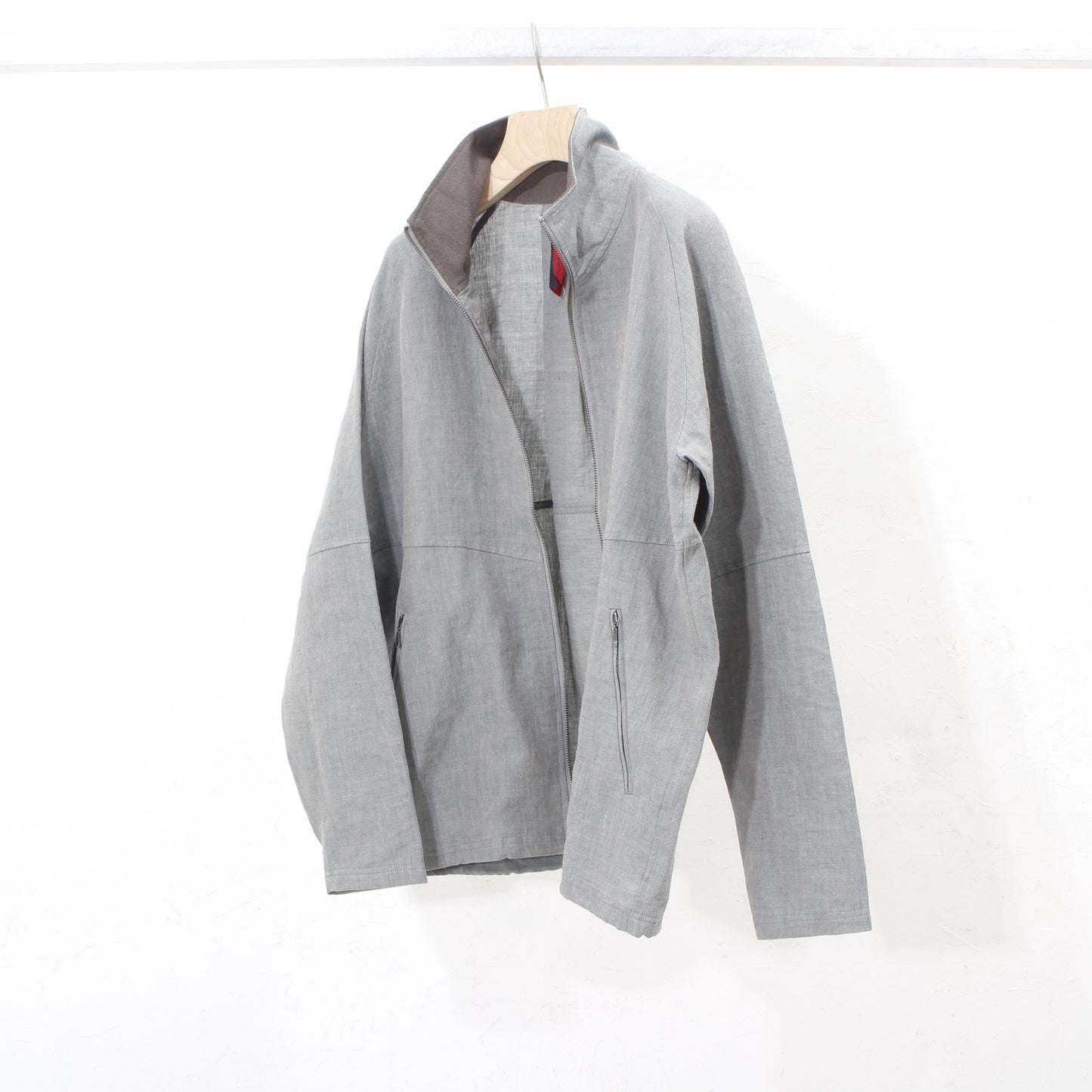 Linenwool Track Jacket  / saxblue