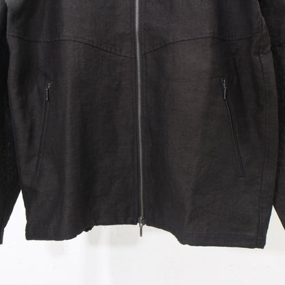 Linenwool Track Jacket  / black