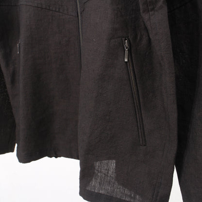 Linenwool Track Jacket  / black