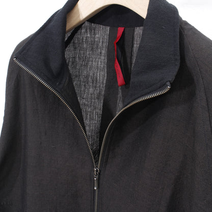 Linenwool Track Jacket  / black