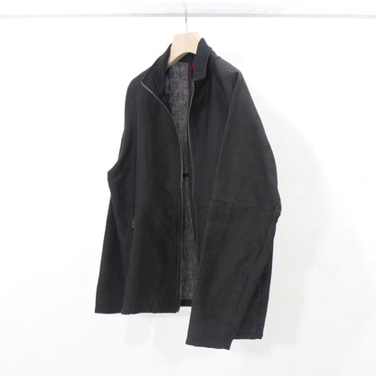 Linenwool Track Jacket  / black