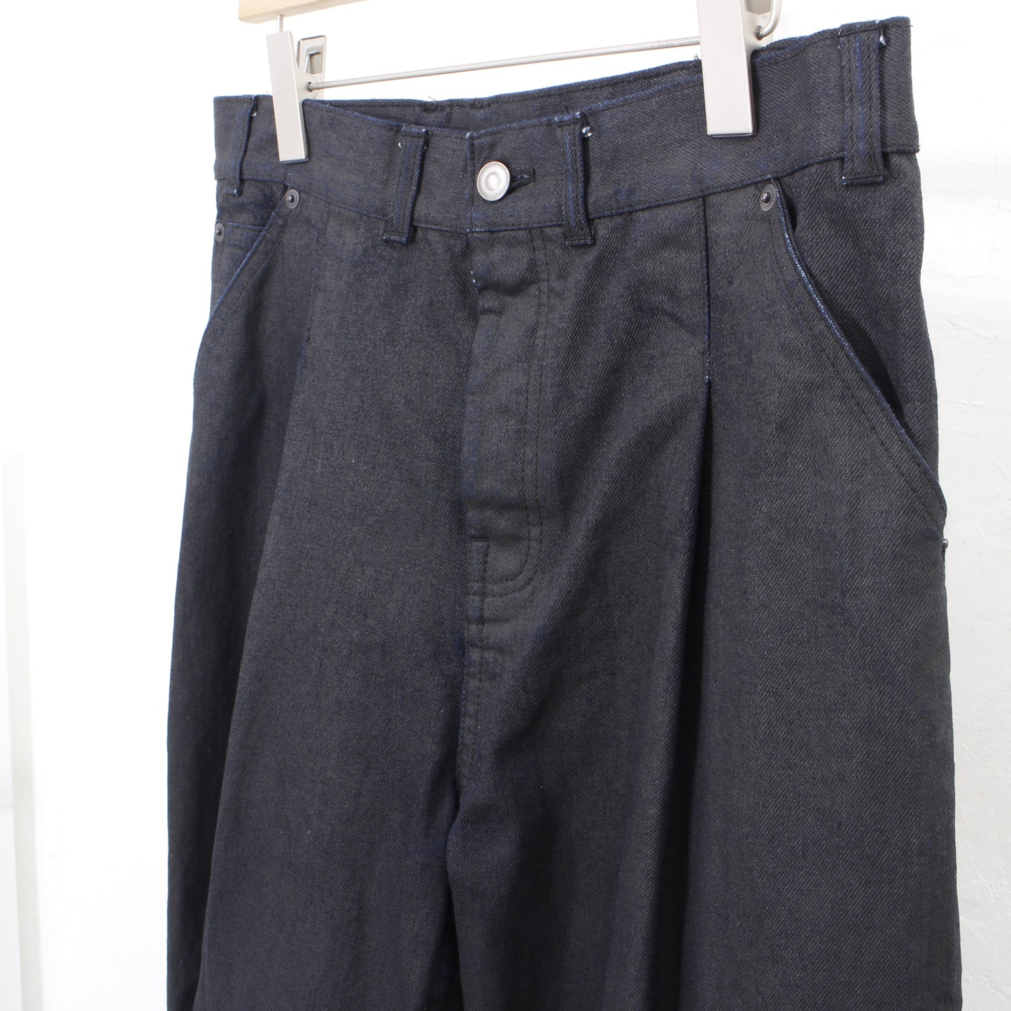 Sumi-Coating indigo Denim Pants / Sumi-black