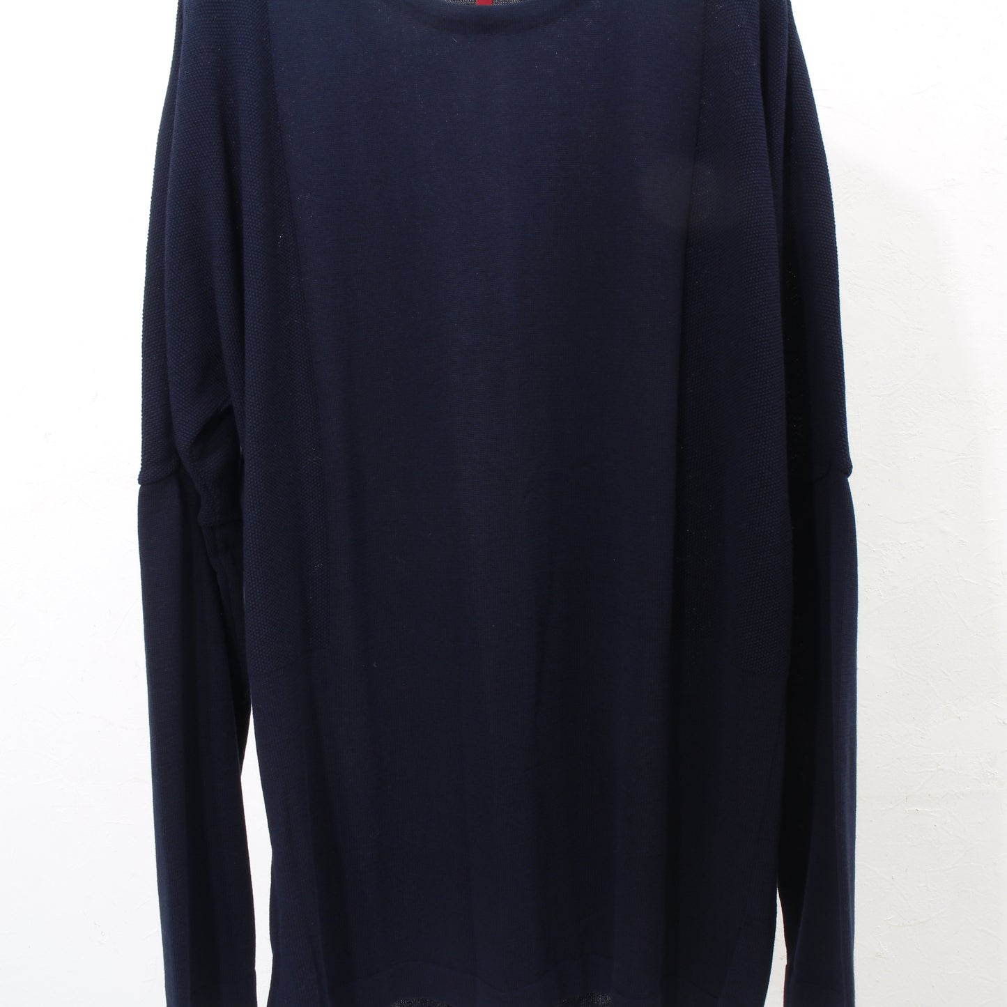 12G cotton skin knit pullover / navy