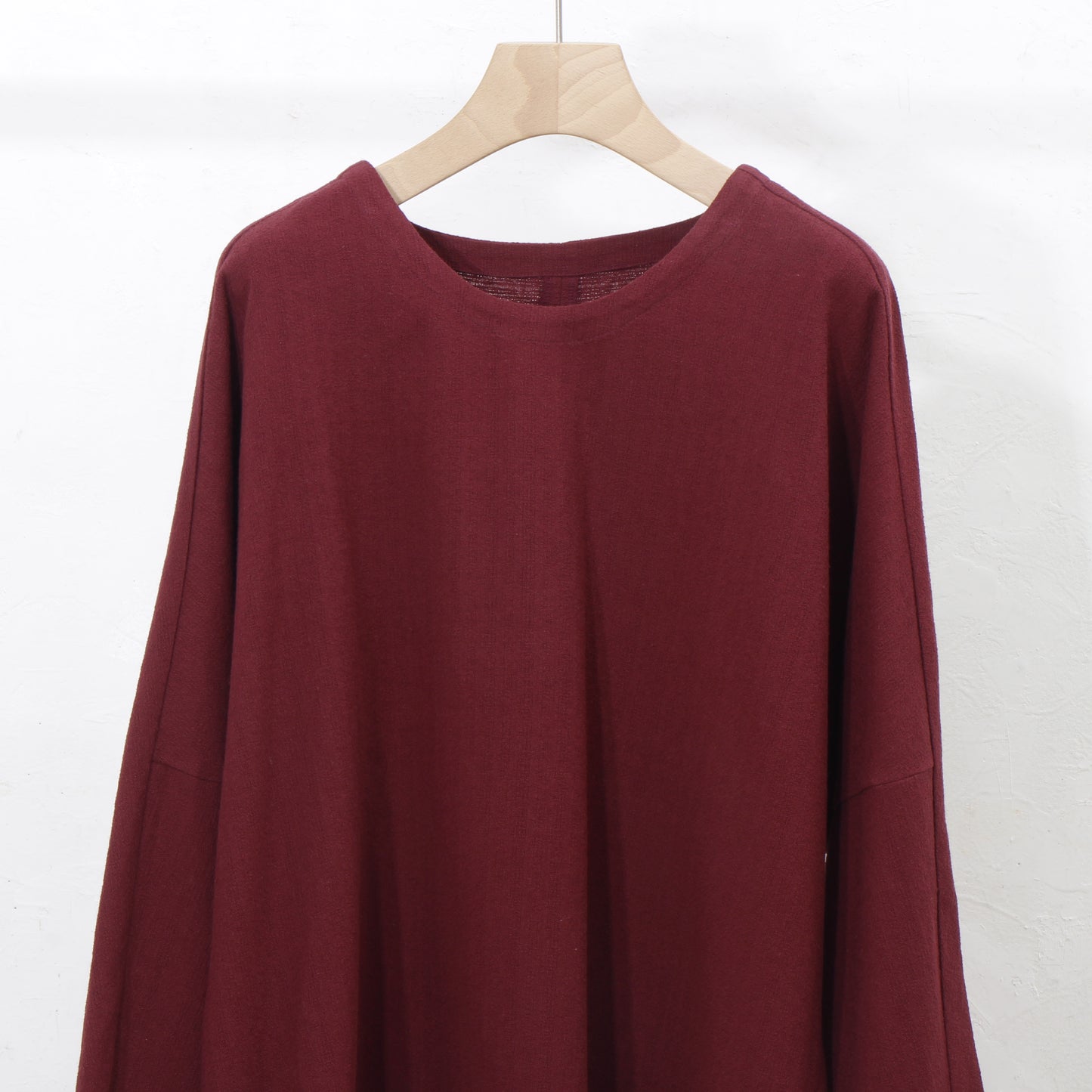 Amunzen Long Pullover / wine red