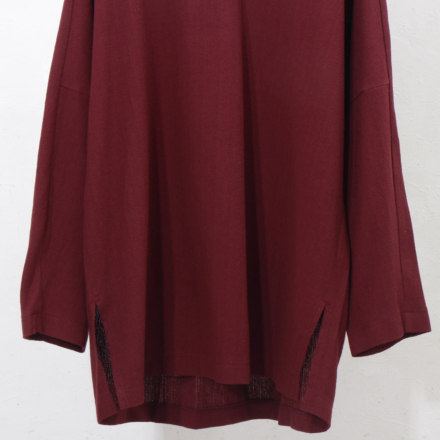 Amunzen Long Pullover / wine red