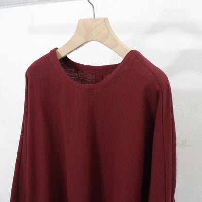 Amunzen Long Pullover / wine red