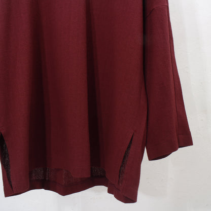 Amunzen Long Pullover / wine red