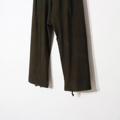 Uneven Dyed 1tuck Wide Pants / D.green