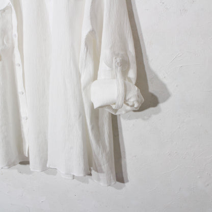 "eatable of many orders" / Celebration Scarf Shirts / off white