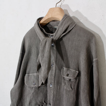 "eatable of many orders" / Celebration Scarf Shirts / charcoal