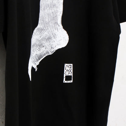 market print T-shirt / sox /bk