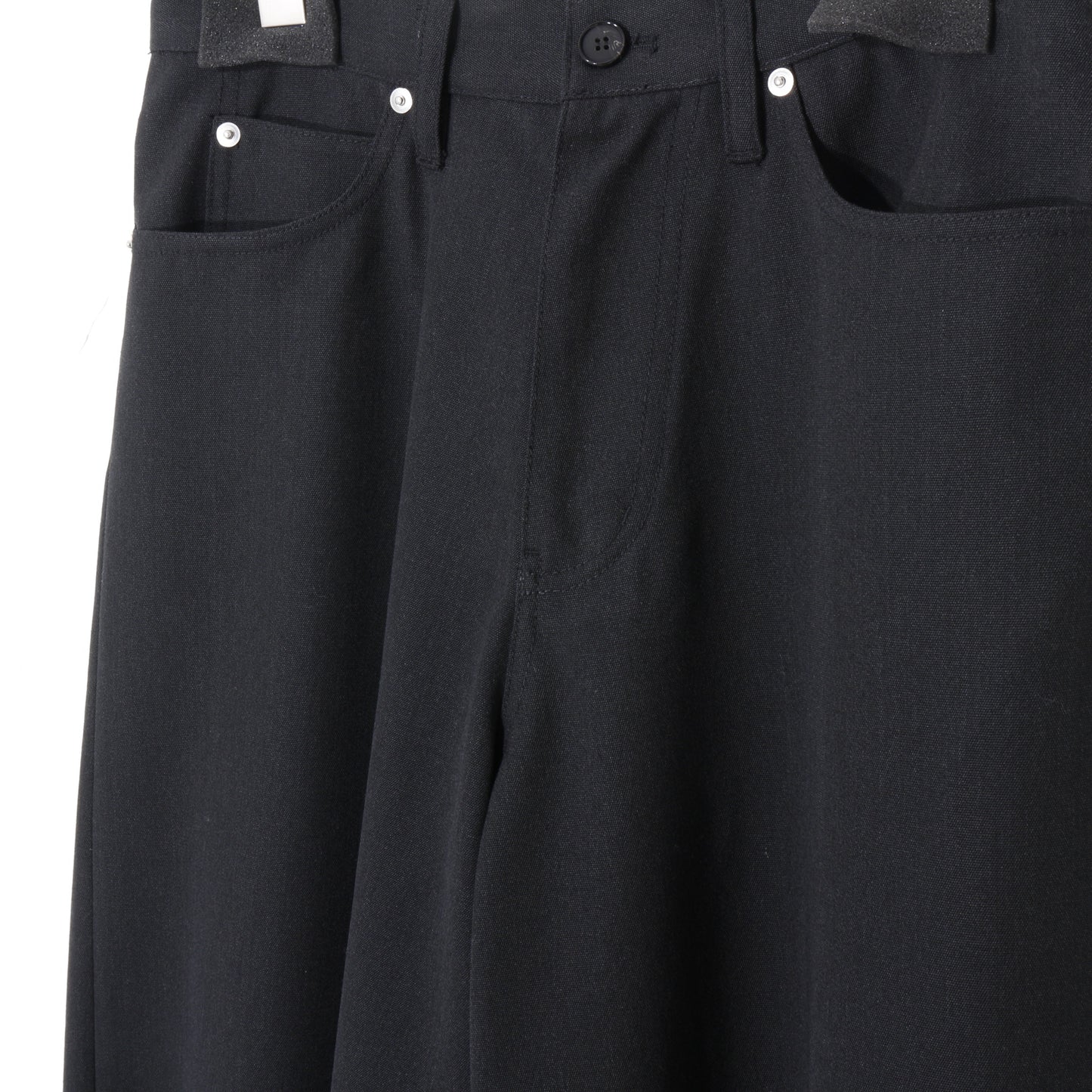 CANVAS SHORTS / black ebony