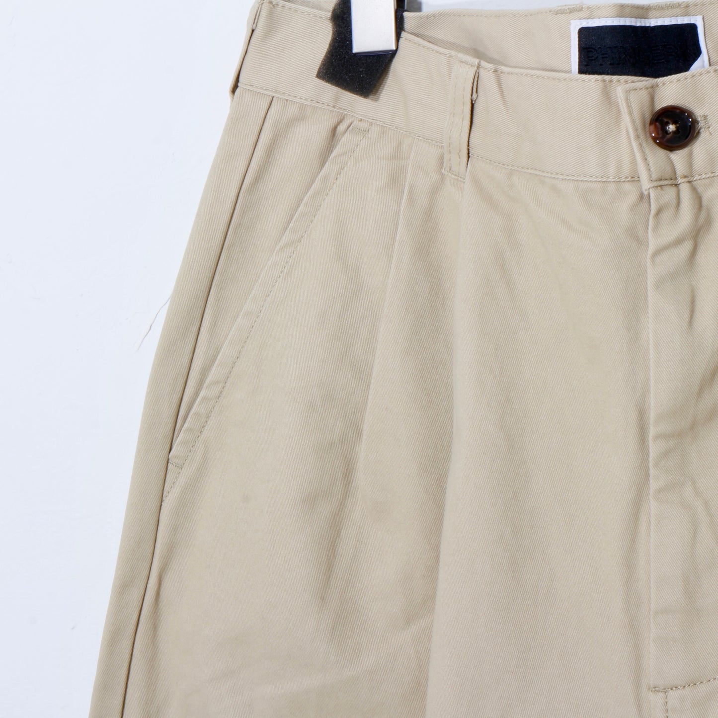 TWILL PLEATED PANTS　/ beige