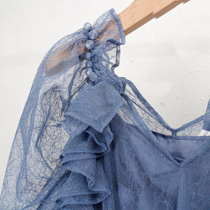 【custom order】natsumi osawa/papillon sleeve dress ※受注商品となります/9月2日(火）22:00締切となります