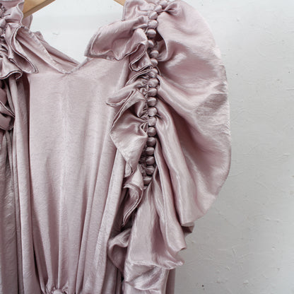 【custom order】natsumi osawa/papillon sleeve dress ※受注商品となります/9月2日(火）22:00締切となります