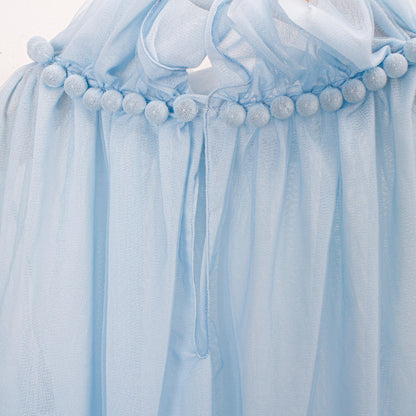 natsumi osawa/Tulle shibori tops #blue