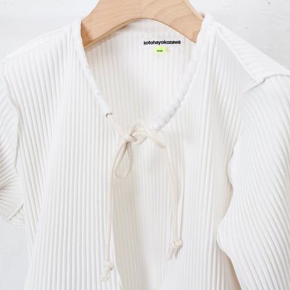 to do kotohayokozawa /CRISP ROPE CARDIGAN / white
