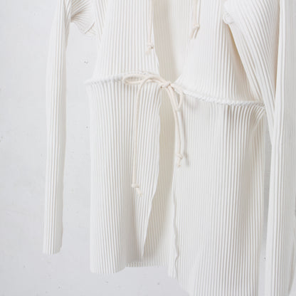 to do kotohayokozawa /CRISP ROPE CARDIGAN / white