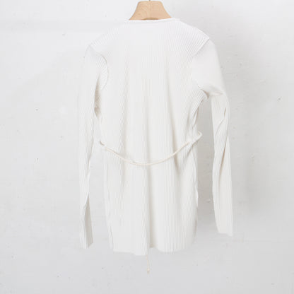 to do kotohayokozawa /CRISP ROPE CARDIGAN / white