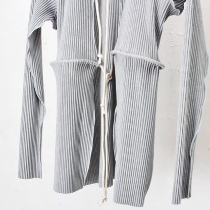 to do kotohayokozawa /CRISP ROPE CARDIGAN / gray