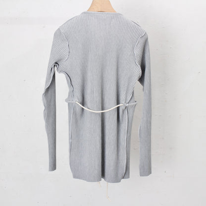 to do kotohayokozawa /CRISP ROPE CARDIGAN / gray