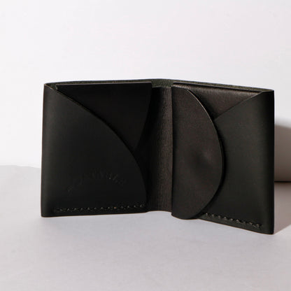square wallet / black