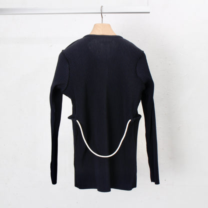 to do kotohayokozawa /CRISP ROPE CARDIGAN / black