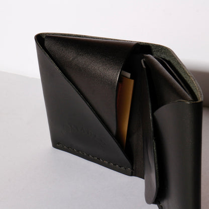 square wallet / black