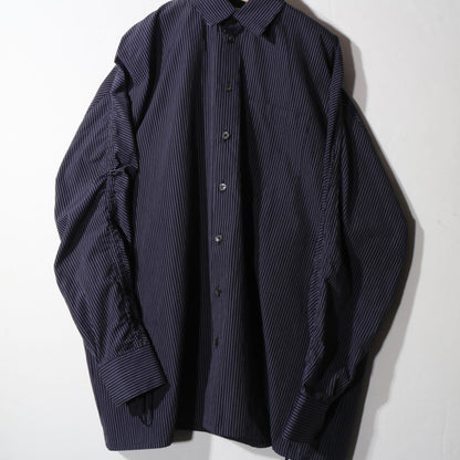 Archaeology Pin Stripe  Shirt / navy