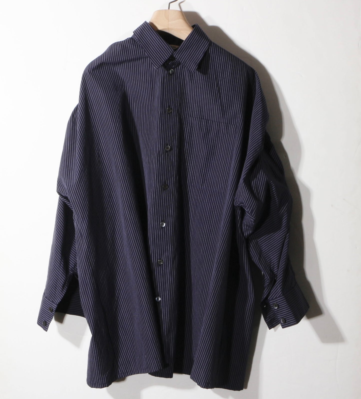 Archaeology Pin Stripe  Shirt / navy
