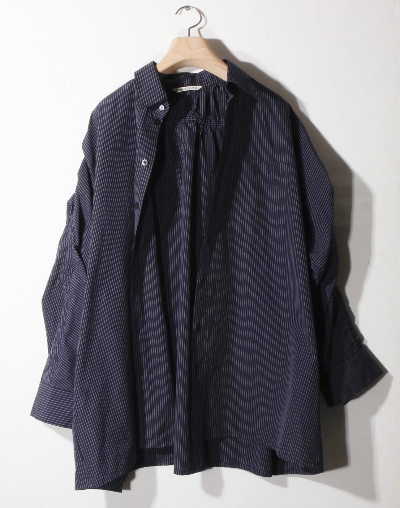 Archaeology Pin Stripe  Shirt / navy