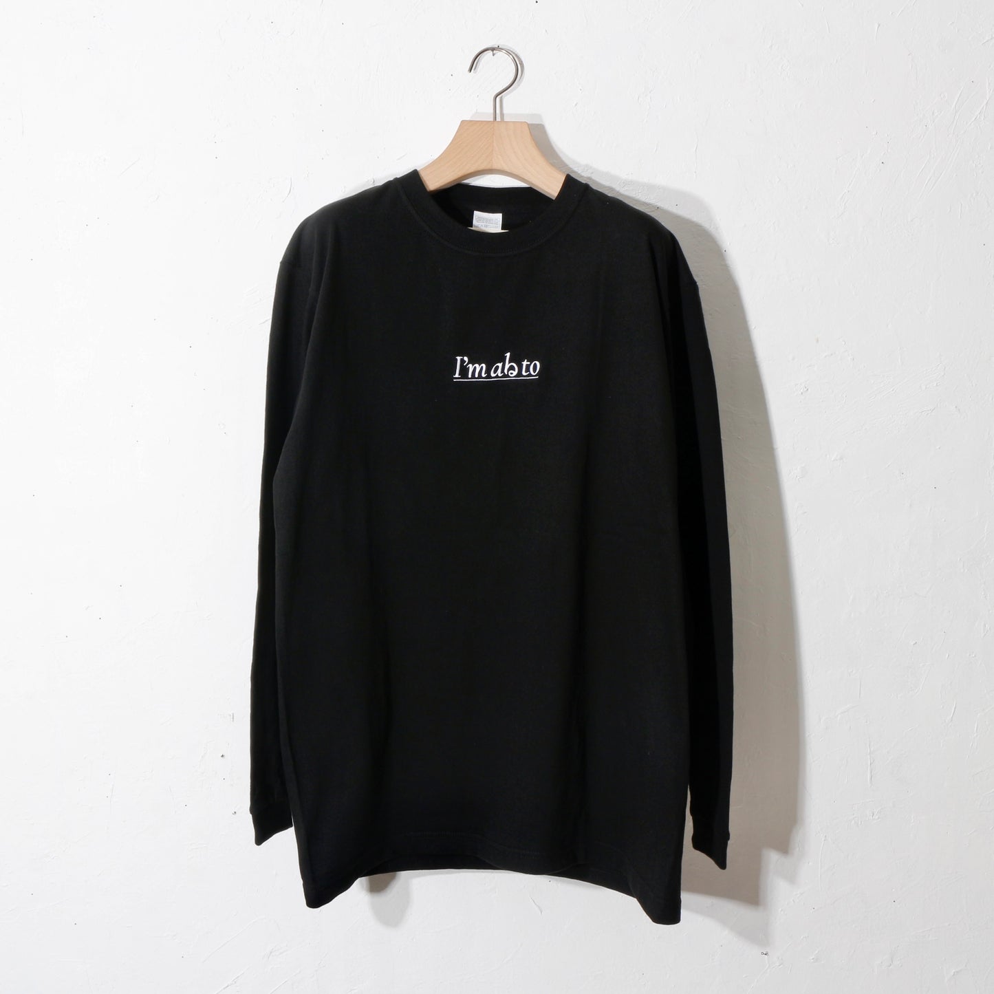 I'm abる to L/S T-shirt / bk