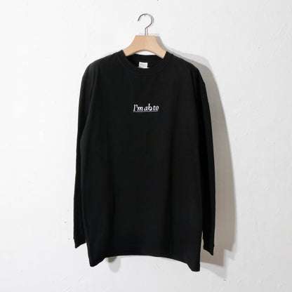 I'm abる to L/S T-shirt / bk