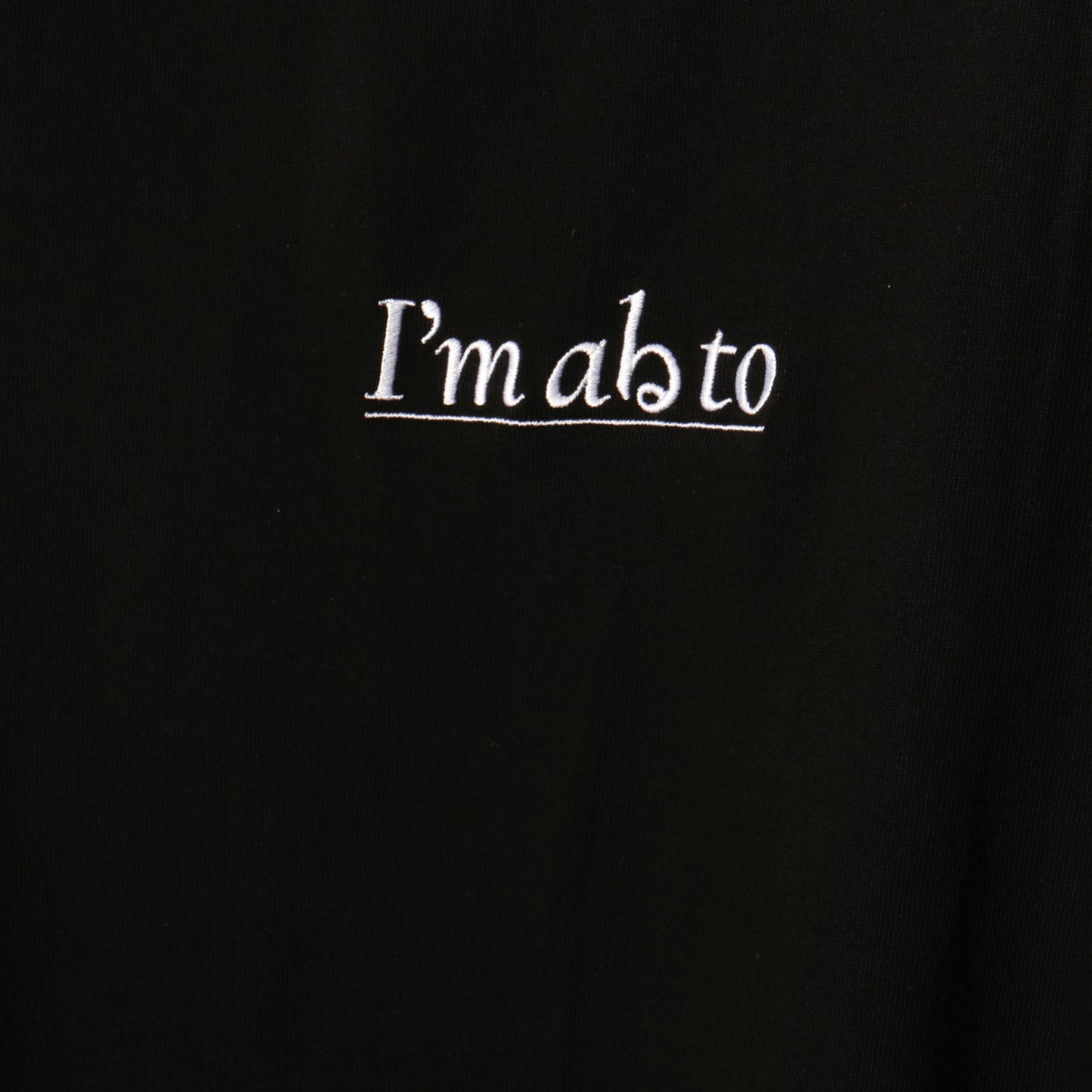 I'm abる to L/S T-shirt / bk