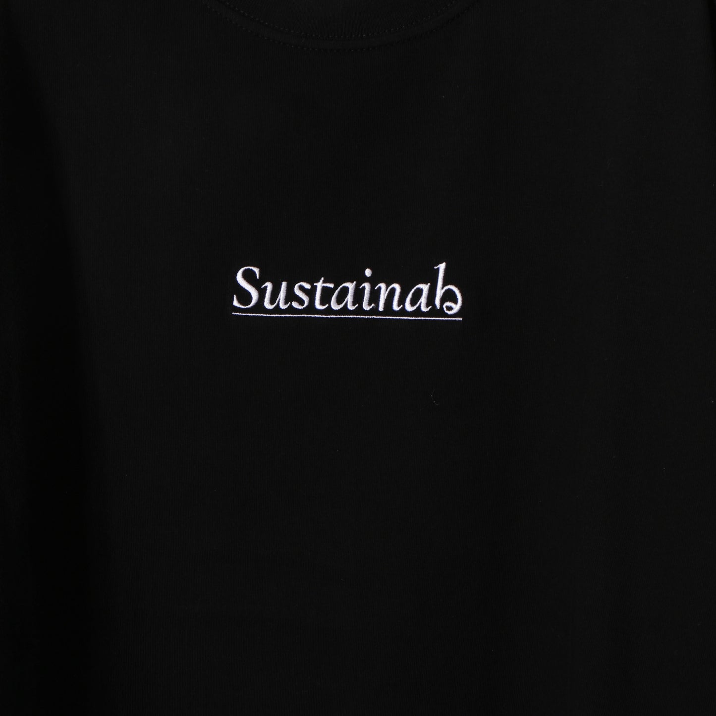 Sustainabる  / L/S T-shirt. / bk