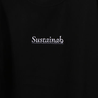 Sustainabる  / L/S T-shirt. / bk