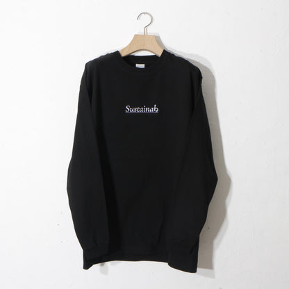 Sustainabる  / L/S T-shirt. / bk