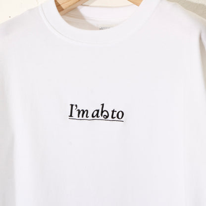 I'm abる to L/S T-shirt / wh