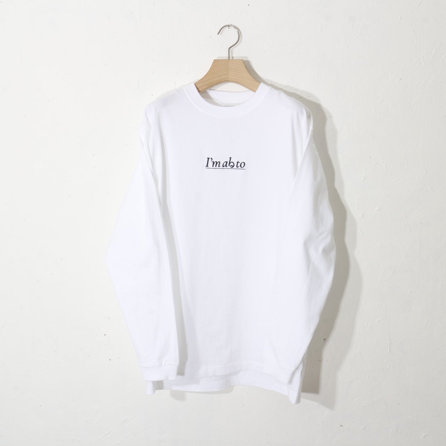 I'm abる to L/S T-shirt / wh