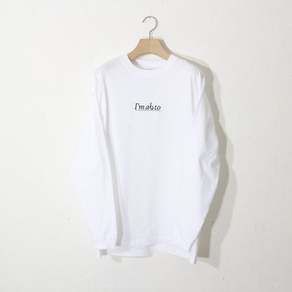I'm abる to L/S T-shirt / wh