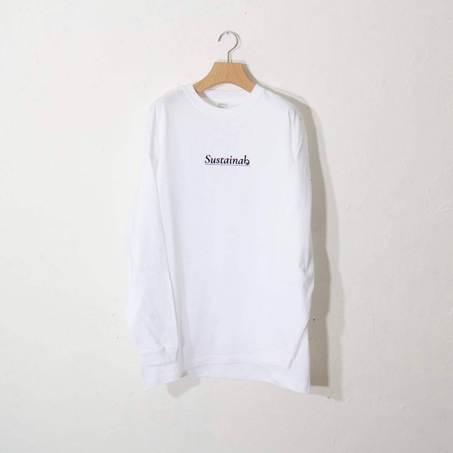 Sustainabる  / L/S T-shirt. / wh