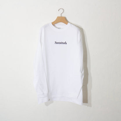 Sustainabる  / L/S T-shirt. / wh