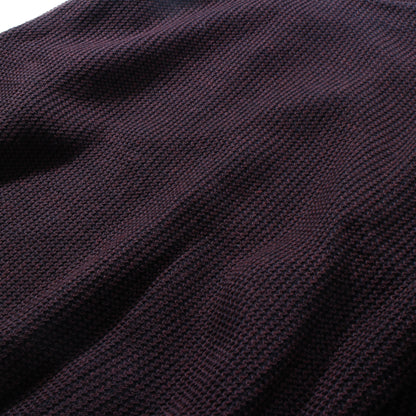 Plating WoolCotton Wide sweater / bordeaux