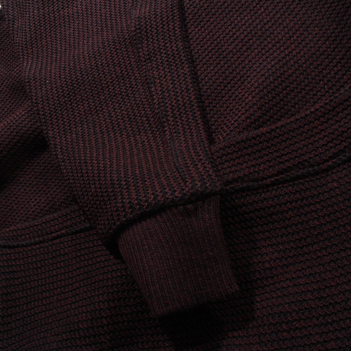 Plating WoolCotton Wide sweater / bordeaux