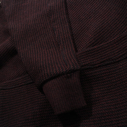 Plating WoolCotton Wide sweater / bordeaux