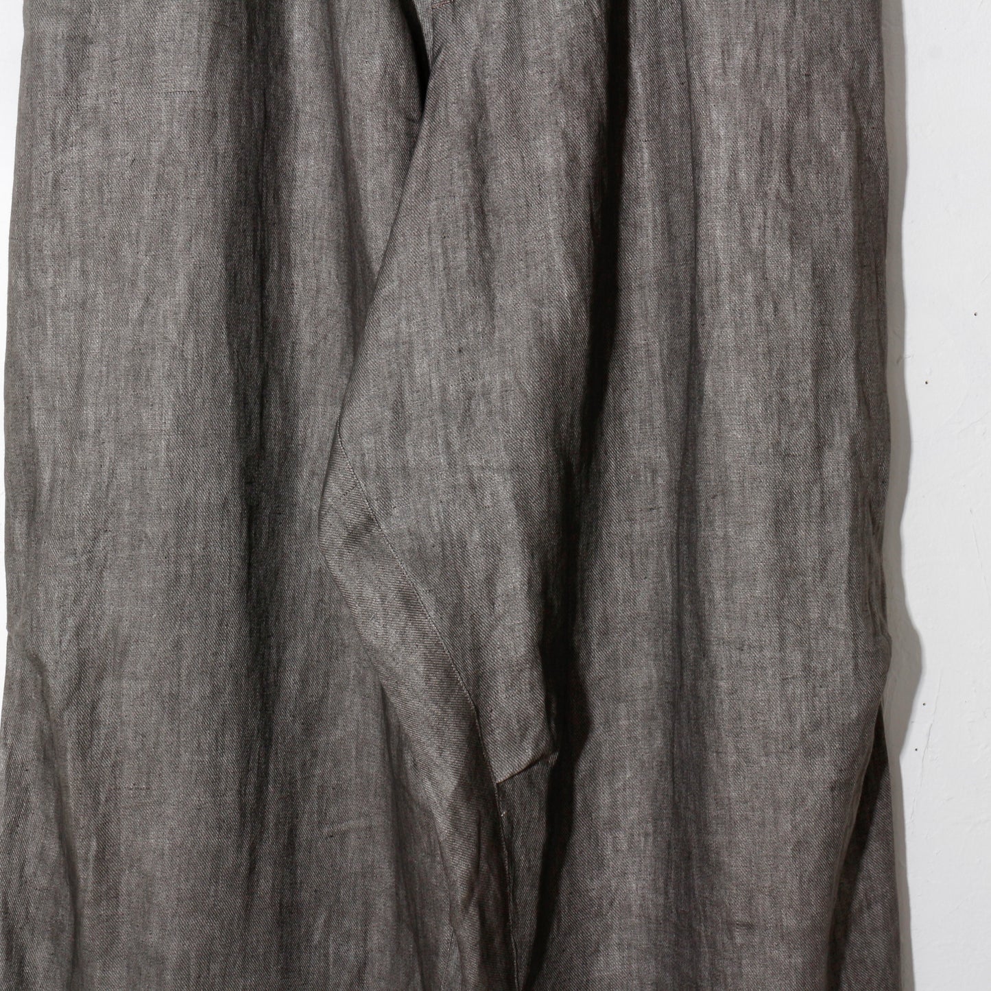 Sumi-Dyed Linen Wide Pnats / sumi-gray