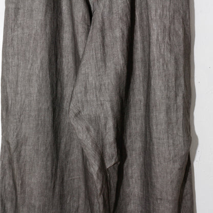 Sumi-Dyed Linen Wide Pnats / sumi-gray